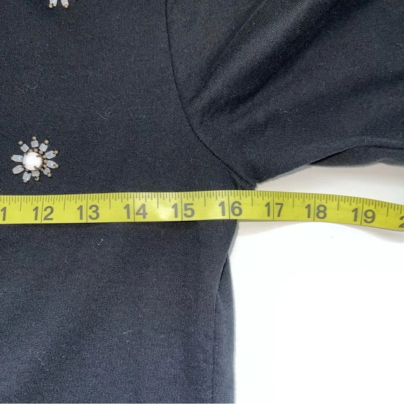 Banana Republic Sofia Bead Front Black Pullover Sweater Small Women’s - Picture 6 of 9
